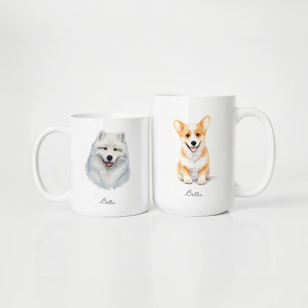 Custom Pet Mug, Personalized Dog Mug, Personalized Pet Mugs, Custom Cat Mug, Dog Dad Mug, Dog Gift, Cat Gift, Dog Coffee Cup, Dog Mom Mug