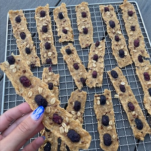 Homemade Chicken Jerky Dog Treats, Dehydrated dog treats, Organic Dogs & Cats Treats, Chicken and Blueberry Jerky Strips, Gourmet Dog Treats