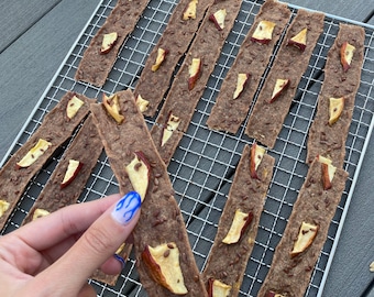 Homemade Turkey Jerky Dog Treats, Dehydrated dog treats, Organic Dogs & Cats Treats, Turkey and Apple Jerky Strips, Gourmet Dog Treats