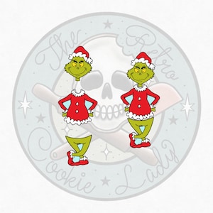 Grumpy Green Man 3 Piece Set Cookie Cutters