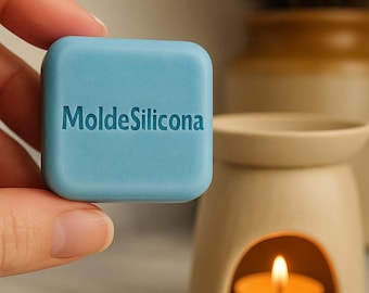 Custom Silicone Mold for Wax Melts with Personalized Logo: Custom Design, 30 × 15 mm