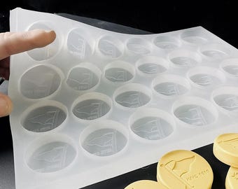 Custom Silicone Mold for Butter and Chocolate – Personalized Silicone Mold for Handmade Sweets, Size: 4 × 1 cm
