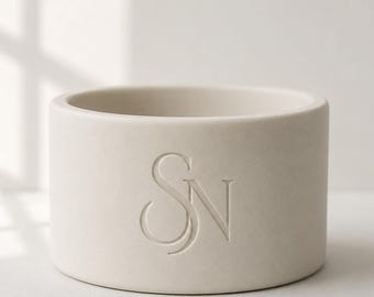 Silikonform med logotyp 150 ml, ljusburk, blomkruka Ø 70 mm x 50 mm