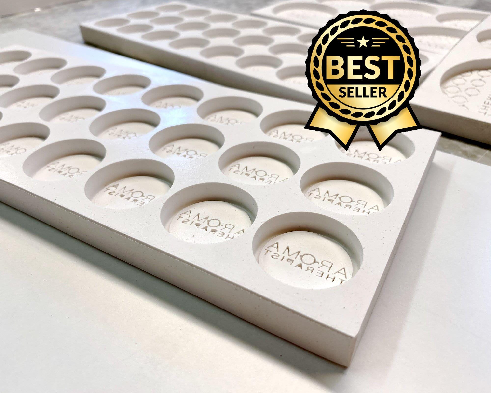 Customized mold for circular logo, Personalized mold with 24 cavities, Soap mold, Chocolate mold, resin mold, Premium silicone mold, 4 x 1cm
