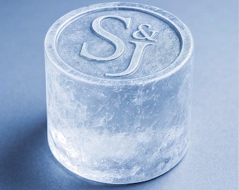 Personalized Whiskey Ice Cube Mold: Large 6-Cavity Silicone Tray