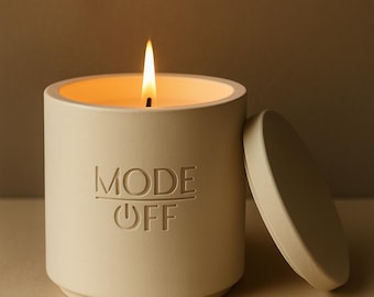 Custom Logo Candle Vessel Mold: 50ml Jesmonite/Concrete Jar with Lid