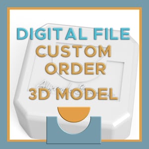 Diseño de prototipo digital 3D, modelo 3D para crear un molde de silicona personalizado: archivo STL y foto, descarga digital