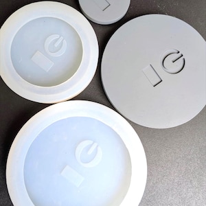 Anpassad logotyp silikonform för betongljuslock