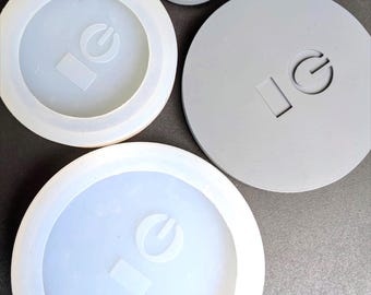 Custom Logo Silicone Mold for Concrete Candle Lids