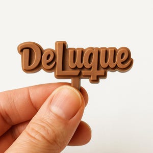 Personalized Silicone Chocolate Mold: Custom Cupcake Toppers, 24 Cavities