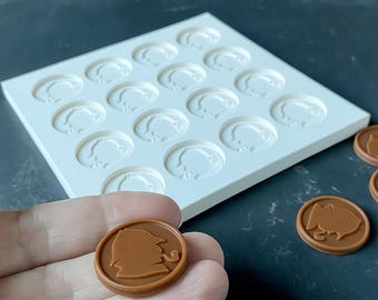Custom Silicone Mold for Chocolate, Cupcake, and More | 16 Cavities, Personalized Design, Food-Grade Silicone | Create Unique Treats