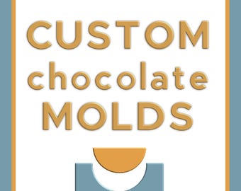 Customized Chocolate Mold, Custom Chocolate Sandwich Cookie Mold, Personalized Silicone Mold for Chocolate, Jelly Mousse and Candy