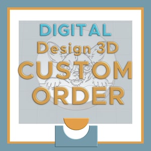 3D Design for Custom Silicone Mold – STL File & Image Preview with Logo – Digital Product