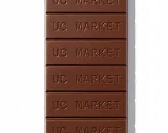 Custom Chocolate Bar Mold – 4 Cavities 100 gr | Personalized Logo Silicone Mold for Chocolate Branding