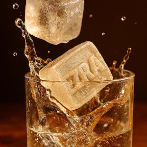 Custom Whiskey Ice Cube Mold – 6 Cavity Food-Grade Silicone Tray, Large 5x5x5cm Ice Cubes with Logo, Premium Personalized Ice Mold