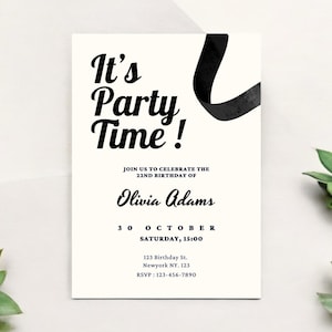 Lassen Sie uns Party Einladung feiern, Überraschungsparty einladen, Online-Einladung für besondere Veranstaltungen, Feiern Sie dies, um eine Party einladen