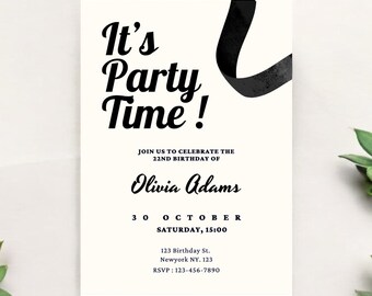 Invito per feste, invito per eventi speciali (download digitale)