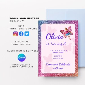 Barbie Birthday - Barbie Birthday Invitation - Barbie Birthday Party - Barbie Girl Makeup Party - Spa Day Birthday - Doll Birthday Invite