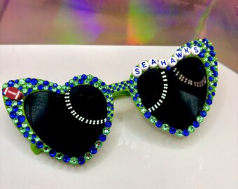 NFL Glasses- Seattle Seahawks