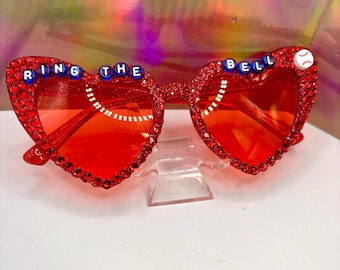 Phillies MLB Sunglasses - Rhinestone Heart, Ring the Bell