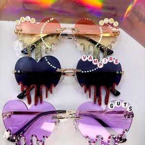 CUSTOMIZABLE CONCERT BADAZZLED Drip Sunglasses image 1