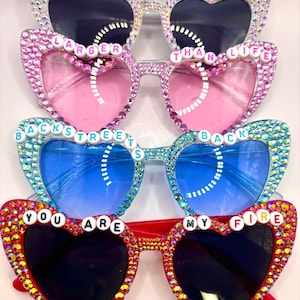 CUSTOMIZABLE Backstreet Boys Bedazzled Glasses- BSB backstreet boys vegas residency baskstreet boys concert vegas tour bedazzled sunglasses