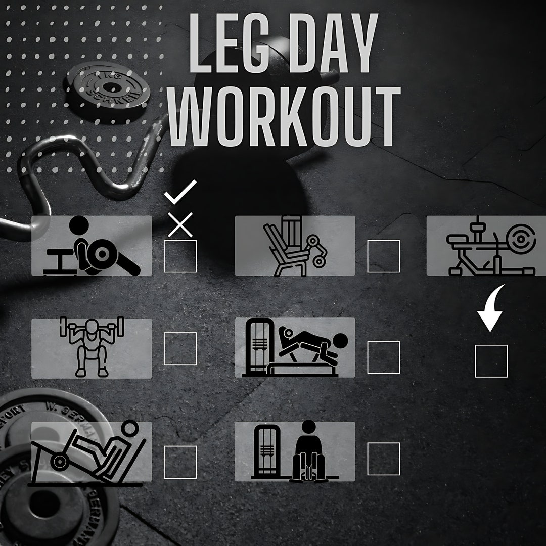 Leg Day Program Leg Day Workout,workout Icons,gym Plan,workout Plan,gym Program,fitness ...