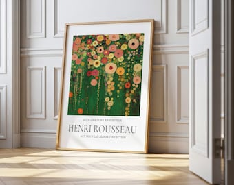Henri Rousseau inspiriert Dschungel Druck: Dschungel Botanische Kunst