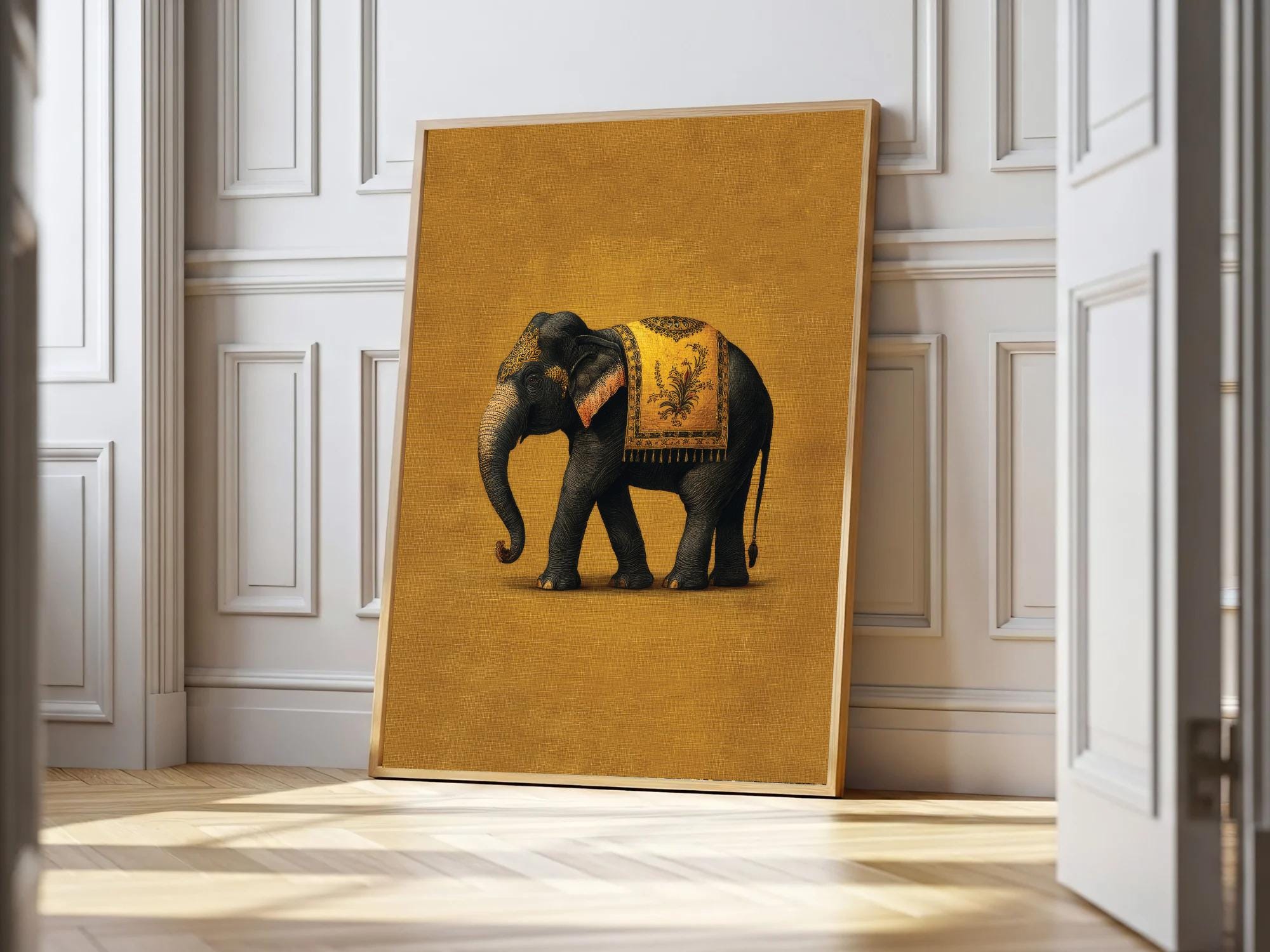 Calm, Cool, Collected Gold Elephant Wall Decor Amazon.com: Floral Elephant Metal Wall Art, Elephant Wall  main image 3