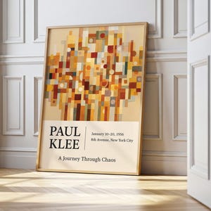 Paul Klee Inspired Art Print: Bauhaus Mid-Century Modern Wall Decor