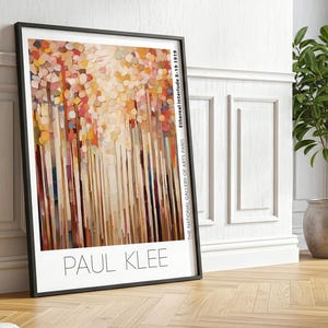 Paul Klee Inspired Art Print: Bauhaus Mid-Century Modern Wall Decor
