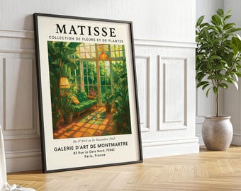 Matisse Style Botanical Print: Tropical Jungle Gallery Wall Art