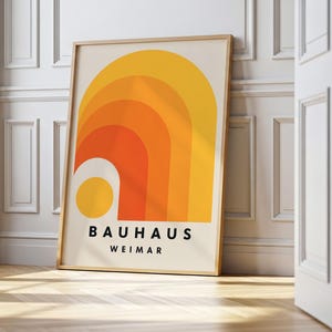 Bauhaus Art Print  | Abstract Bauhaus Poster | Bauhaus Wall Art | Exhibition Poster | Bauhaus Style Gallery Wall | Geometric Wall Art
