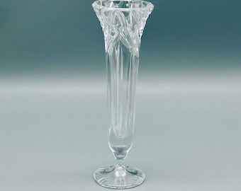 Vintage Goebel Crystal Cut Bud Vase 6 1/2”