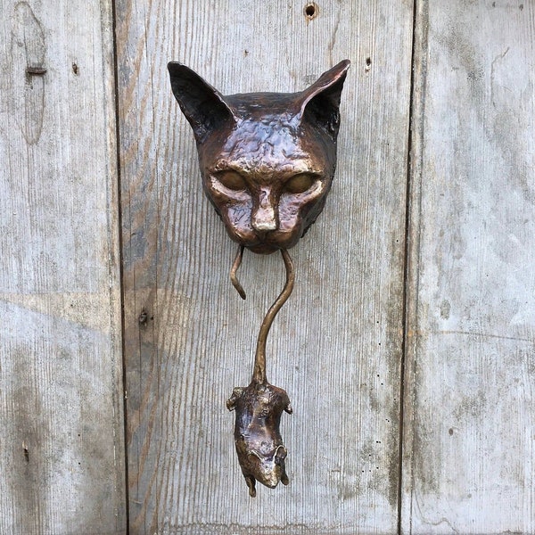 Cat Door Knocker Etsy