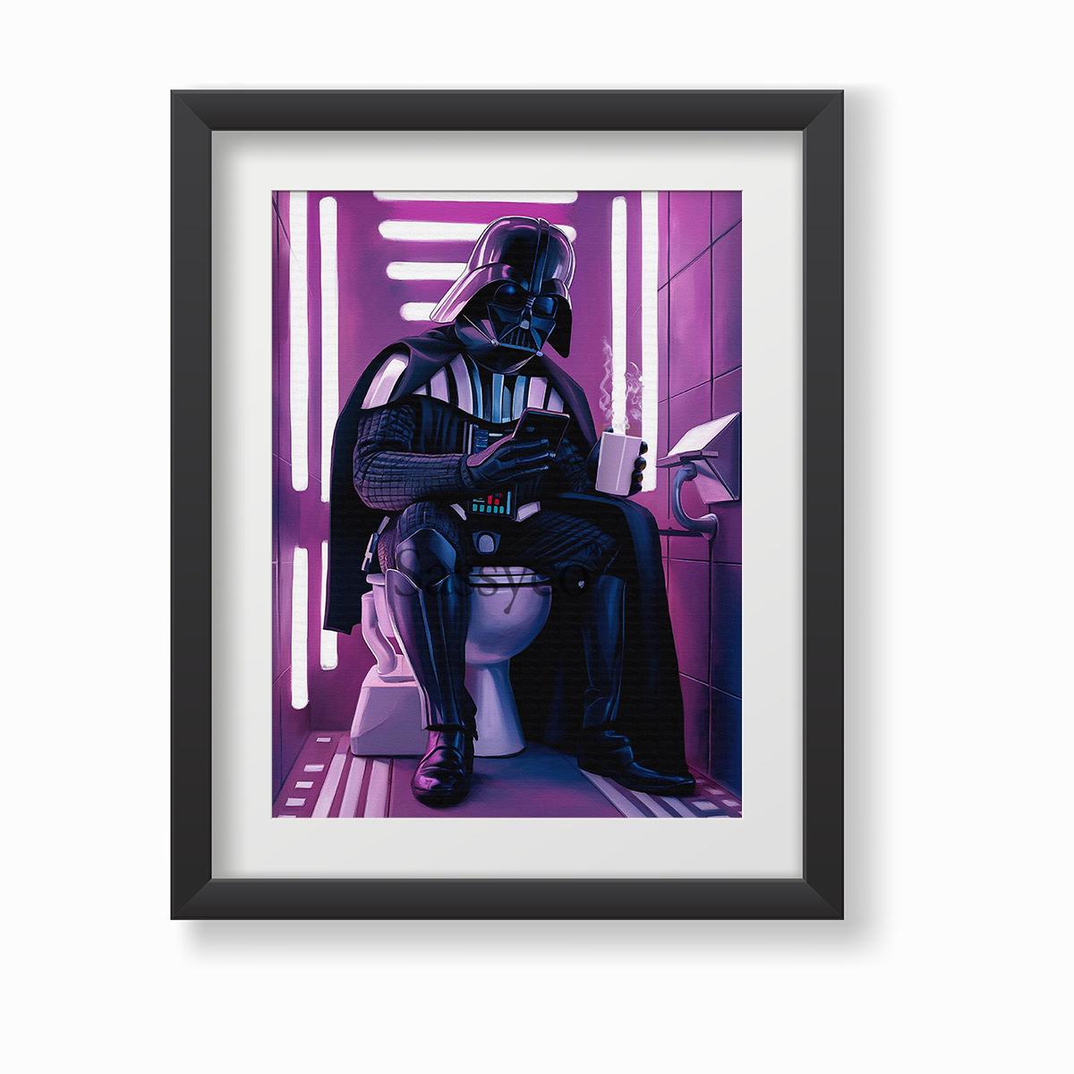 切り 絵 ダース ベイダー Darth vader toilet - 日本