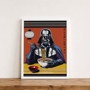 Darth Vader Ramen Pop Art Print: Lustiges Star Wars Küchen Dekor (Digitaler Download)