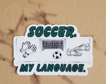 Pegatina de fútbol, pegatina de vinilo de fútbol, equipo de vida de fútbol, pegatina de mamá de fútbol, pegatina de jugador de fútbol, pegatina de fútbol para niño, niña, fútbol adulto