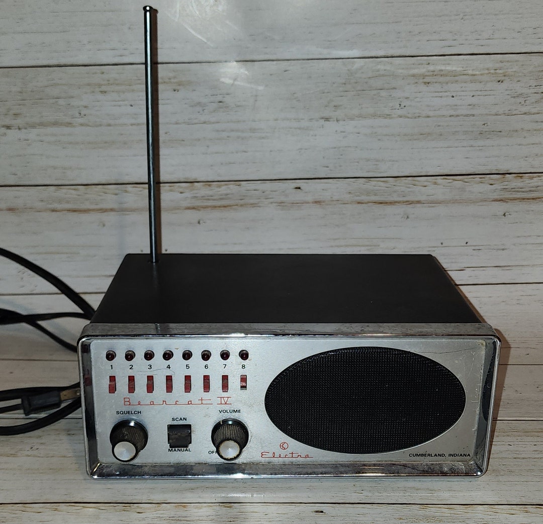 VINTAGE Electra Bearcat IV Cumberland Indiana Police SCANNER Etsy
