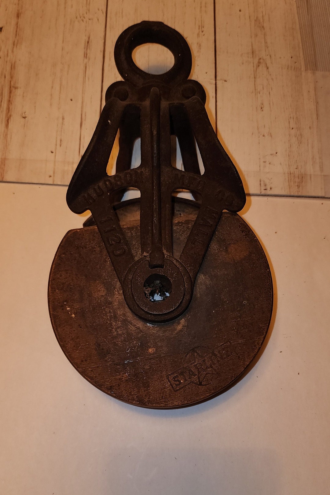 PULLEY HUDSON MFG Company 112D Original Starline Wood Wheel Etsy