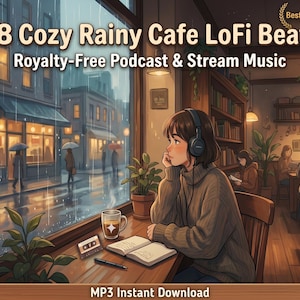 Cozy Rainy Cafe LoFi Beats, royaltyfri studiemusik (MP3-nedladdning)