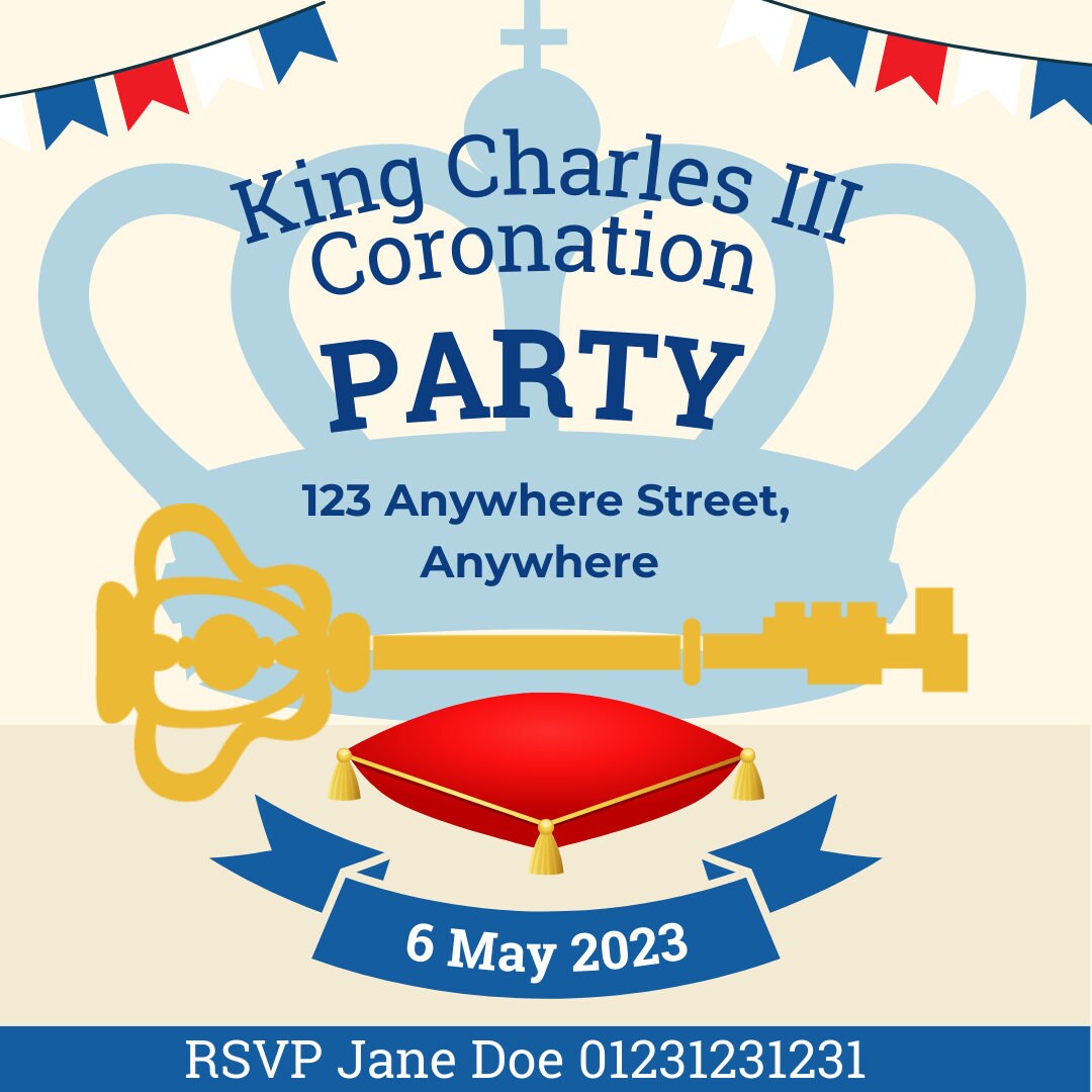 Coronation Invitation - Etsy