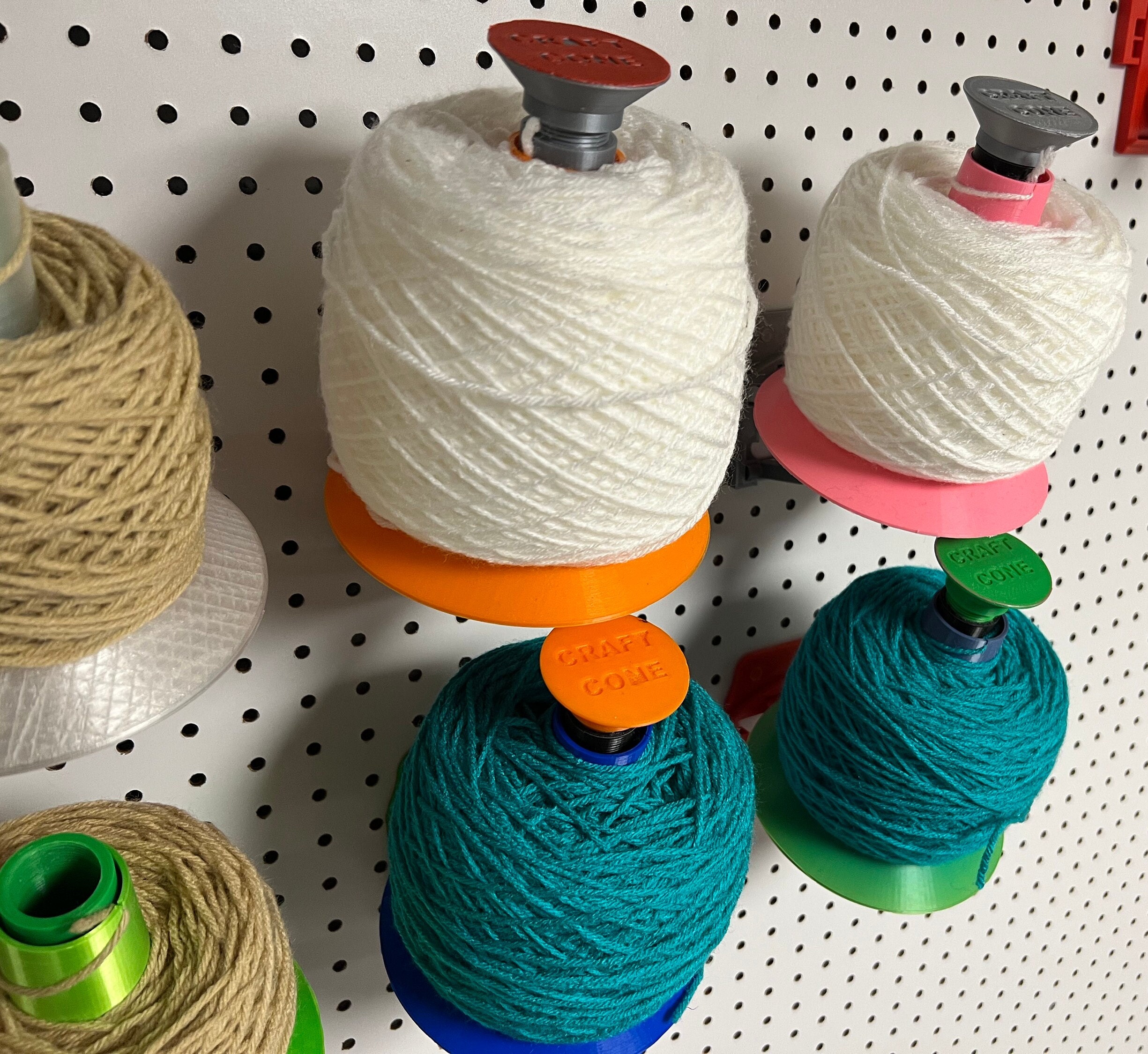 Reusable Small Yarn Cone for MasBros electric yarn and wool winder & LAMXD  small yarn ball winder - knitting, crochet, rug tufting, crafts