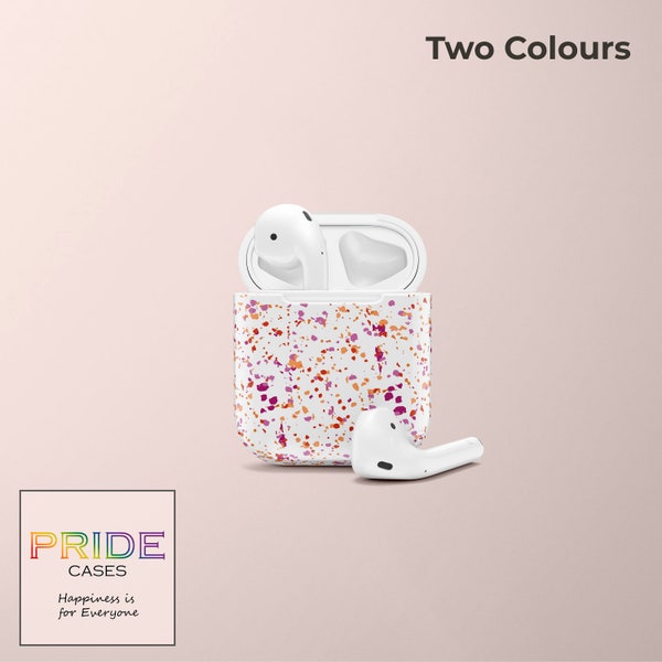 Lesbian Pride Speckled Design Airpods Pro Case, Airpods Gen 1 Gen 2 Gen 3, Aesthetic Airpods Case, Discreet Airpods Cover Gift