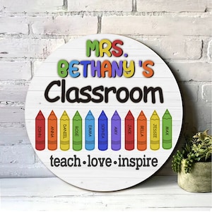 Teacher Sign File Laser Cut Svg, Classroom Sign, Teacher Appreciation Digital File, Glowforge, Back To School Gift, Teacher Door Hanger SVG