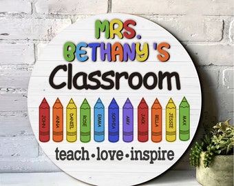 Teacher Classroom Sign SVG Laser Cut File (Digital Download)