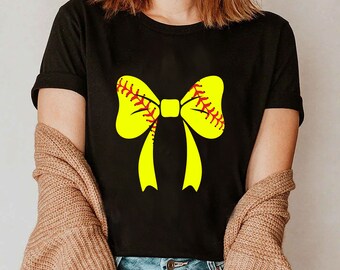 レトロなソフトボールボウ PNG SVG: 昇華デザイン（デジタルダウンロード）