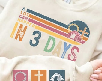 He is Risen Easter PNG: Christian Sublimation Design (Digital Download)
