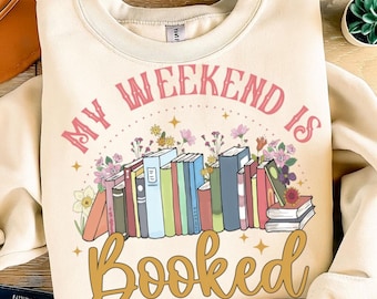 My Weekend is Booked PNG: Reader Sublimation Design (Digital Download)