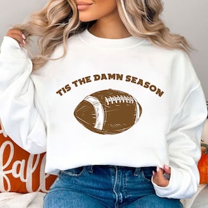 Tis The Damn Season Football Svg, Tis The Damn Season Football Png, College Football Game Day Png, Football Svg, Trendy Football Png
